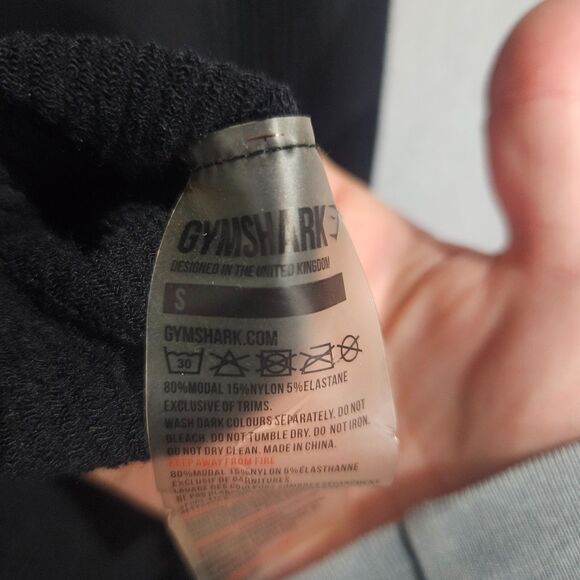 GYMSHARK Leggings Ribbed Small Black Full Legnth Light Compression - Picture 2 of 5